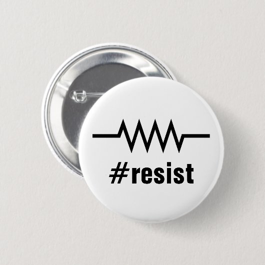 抵抗Hashtag 缶バッジ (正面&裏面)