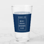 抵抗Persist Remember Vote Elizabeth Warren 2020 タンブラーグラス (裏面)
