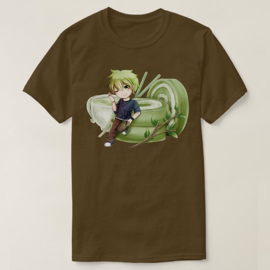 抹茶あまみ Tシャツ (デザイン正面)