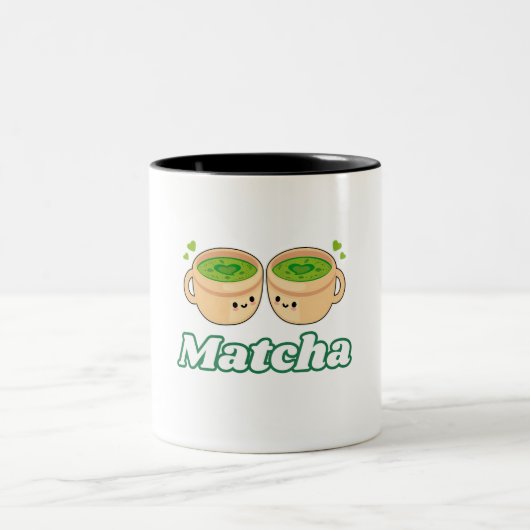 抹茶かわいいかわいい ツートーンマグカップ (中央)
