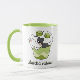 抹茶かわいい猫・抹茶 マグカップ