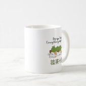 抹茶だんご餅かわいい 日本の コーヒーマグカップ (正面右)