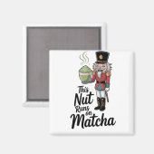 抹茶で動くナット クリスマス ナックラッカー マグネット (正面/裏面)