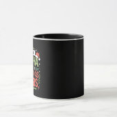 抹茶とクリスマスの歓声で走る グリーンドリンク マグカップ (中央)