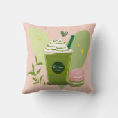 抹茶とマカロン クッション (裏面)