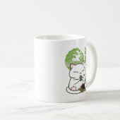 抹茶ねこ コーヒーマグカップ (正面右)