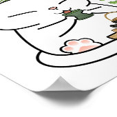 抹茶ねこ ポスター (角)