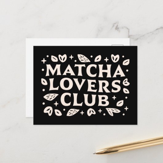 抹茶の恋人引用文 ポストカード (正面/裏面インサイチュ)