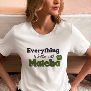 抹茶の抹茶は抹茶が美味しい Tシャツ