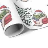 抹茶を飲んでエルフのクリスマスを見るのが一番 ラッピングペーパー (ロールコーナー)