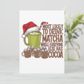 抹茶を飲んでエルフのクリスマスを鑑賞する可能性が最も高い シーズンカード (スタンド正面)