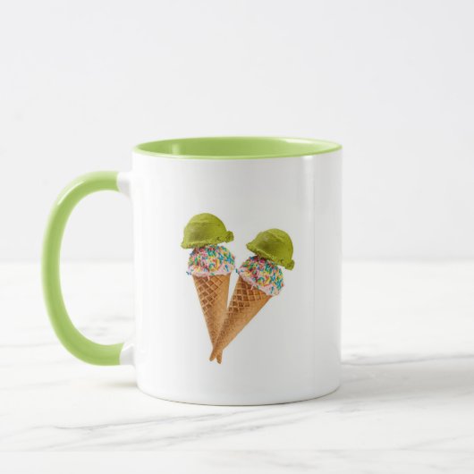 抹茶アイスクリームマグ マグカップ (左)