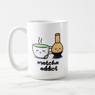 抹茶アディクト日本のグリーンティー漫画ティーカップ コーヒーマグカップ