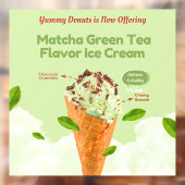 抹茶カスタマイズグリーンティーアイスクリームドーナツ店 ウィンドウサイン (シート2)