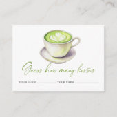 抹茶カップゲームキスブライダル エンクロージャーカード (正面)