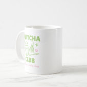 抹茶クラブ グリーン&ピンク 落書き サマー コーヒーマグカップ (正面左)
