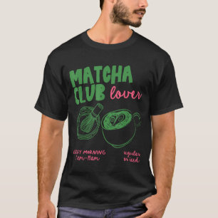 抹茶クラブ レギュラーまたはアイス グリーンティー 抹茶ラテ Tシャツ