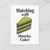 抹茶グリーンケーキ食品 名刺 (正面)