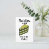抹茶グリーンケーキ食品 名刺 (スタンド正面)