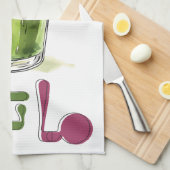 抹茶グリーンティーماتشا شاي أخضر صحي キッチンタオル (四つ折り)