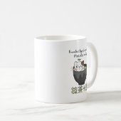 抹茶グリーンティーカップキャットかわいい 日本の コーヒーマグカップ (正面右)