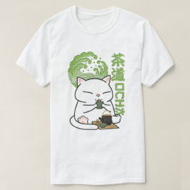 抹茶グリーンティーキャット Tシャツ