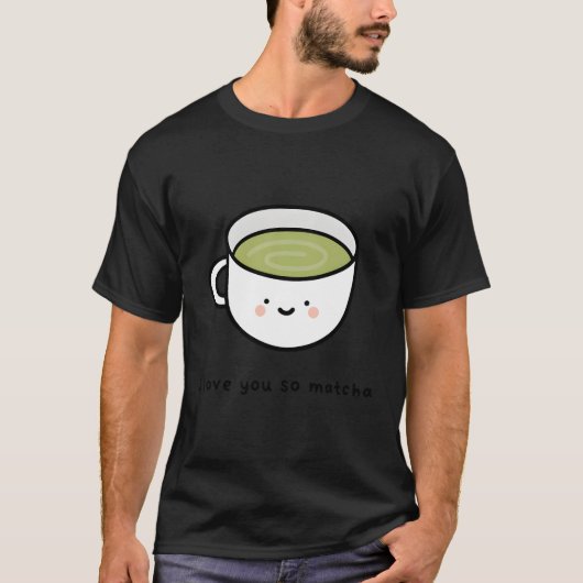 抹茶グリーンティーパン大好き Tシャツ (正面)