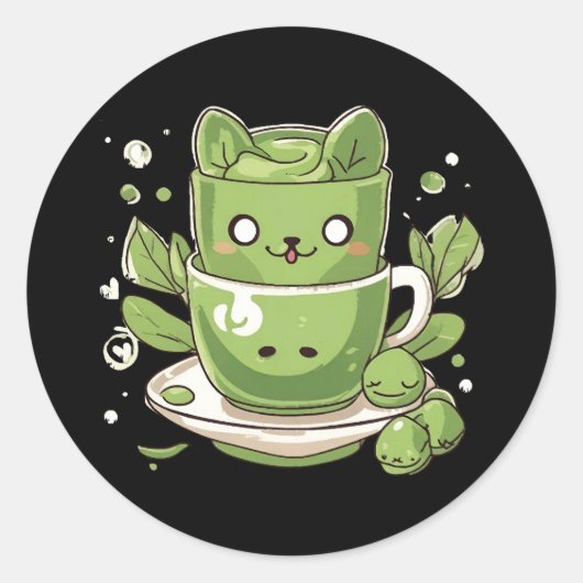 抹茶グリーンティー ラウンドシール (正面)