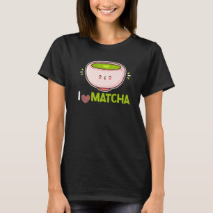 抹茶グリーンパウダーの抹茶が葉好き Tシャツ
