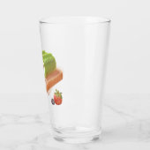 抹茶ケーキ転がイラストレーション タンブラーグラス (左)