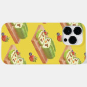 抹茶ケーキ転がイラストレーション Case-Mate iPhoneケース (裏面 (横))