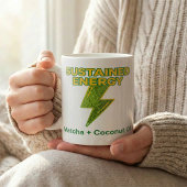 抹茶ココナッツオイル持続エネルギー レシピ コーヒーマグカップ