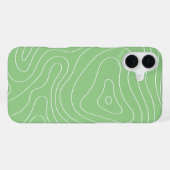 抹茶コンターフロー iPhoneケース (裏面横)
