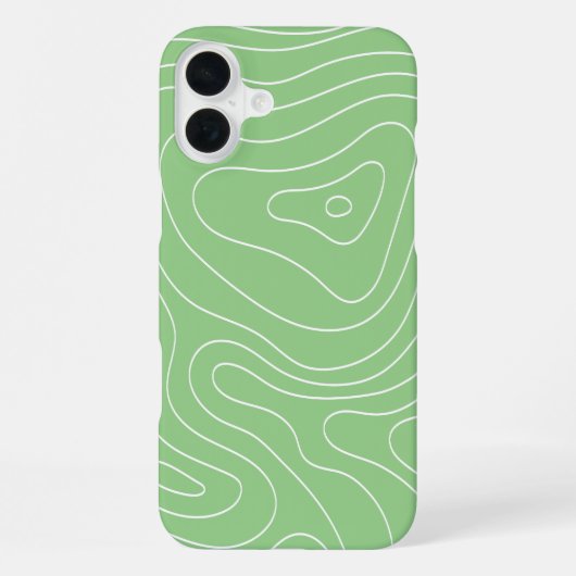 抹茶コンターフロー iPhoneケース (裏面)