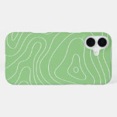 抹茶コンテュアフロー iPhoneケース (裏面横)
