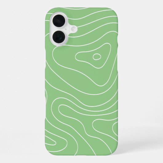 抹茶コンテュアフロー iPhoneケース (裏面)