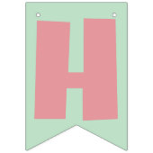 抹茶ストロベリーサンドイッチハッピーバースデー バンティングフラッグ (第2の旗)