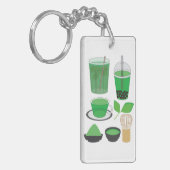抹茶ドリンクセット キーホルダー (正面左)