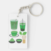 抹茶ドリンクセット キーホルダー (裏面)