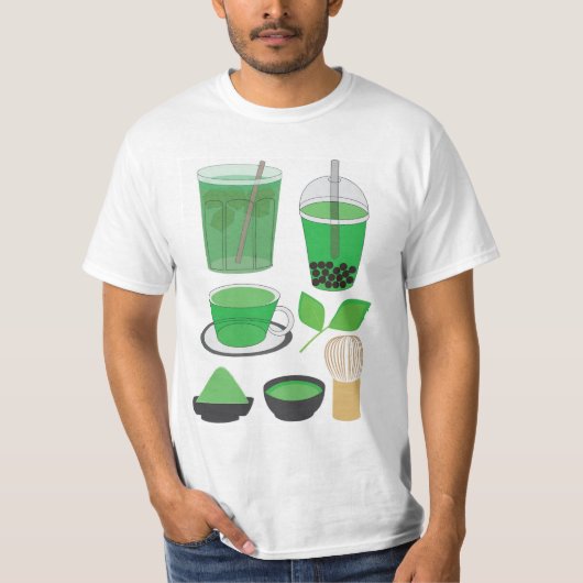 抹茶ドリンクセット Tシャツ (正面)