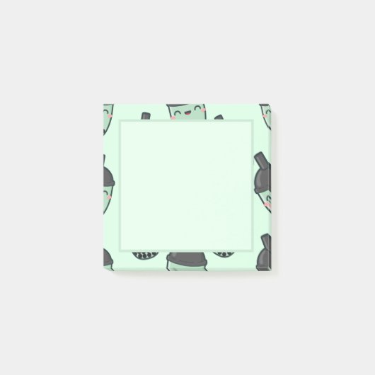 抹茶バブルティーボバ ポストイット (正面)