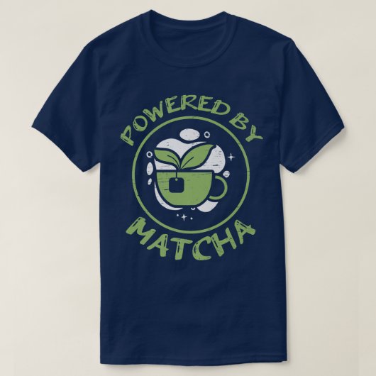 抹茶バブルティー抹茶プレミアム搭載 Tシャツ (デザイン正面)