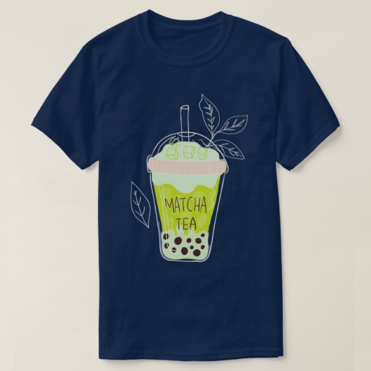 抹茶バブルティー9 Tシャツ (デザイン正面)