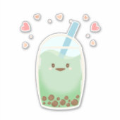抹茶バブルティー シール (正面)