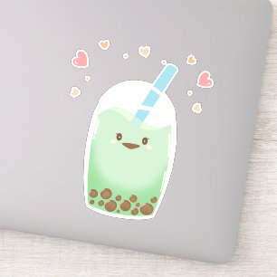 抹茶バブルティー シール