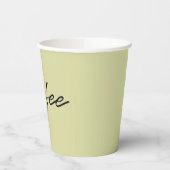 抹茶パウダーグリーン使い捨てコーヒーカップ 紙コップ (左)