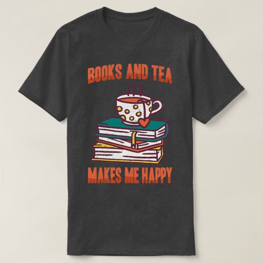 抹茶ブックスティーで幸せ2 Tシャツ (デザイン正面)