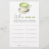 抹茶ブライダルシャワーどこで遊んだか (正面)