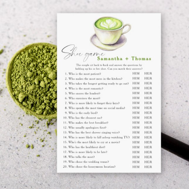 抹茶ブライダルシャワーシューズゲーム (クリエイターアップロード済み)