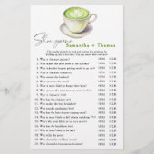 抹茶ブライダルシャワーシューズゲーム (正面)